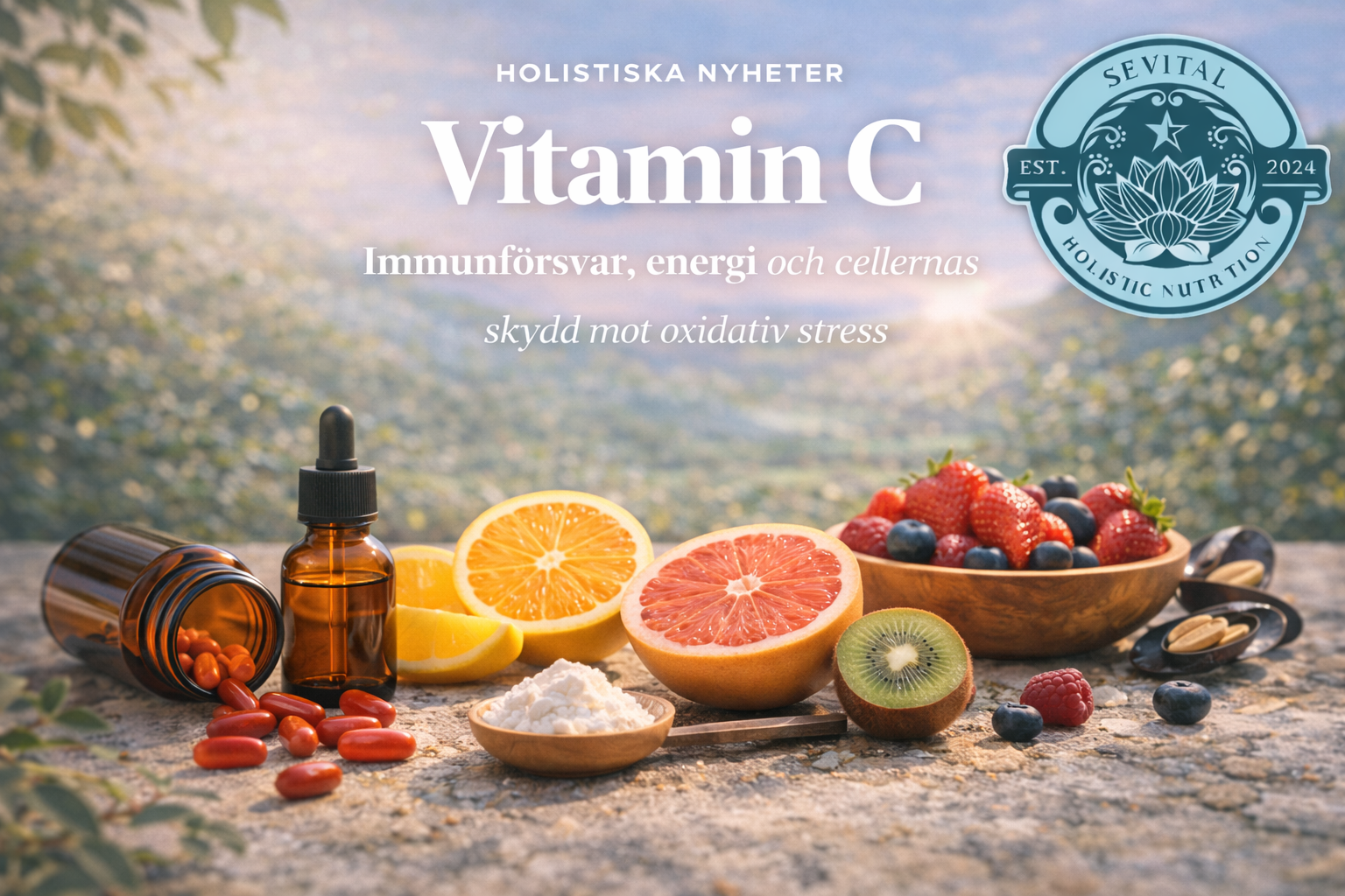Vitamin C – Immunförsvar, energi och cellernas skydd mot oxidativ stress