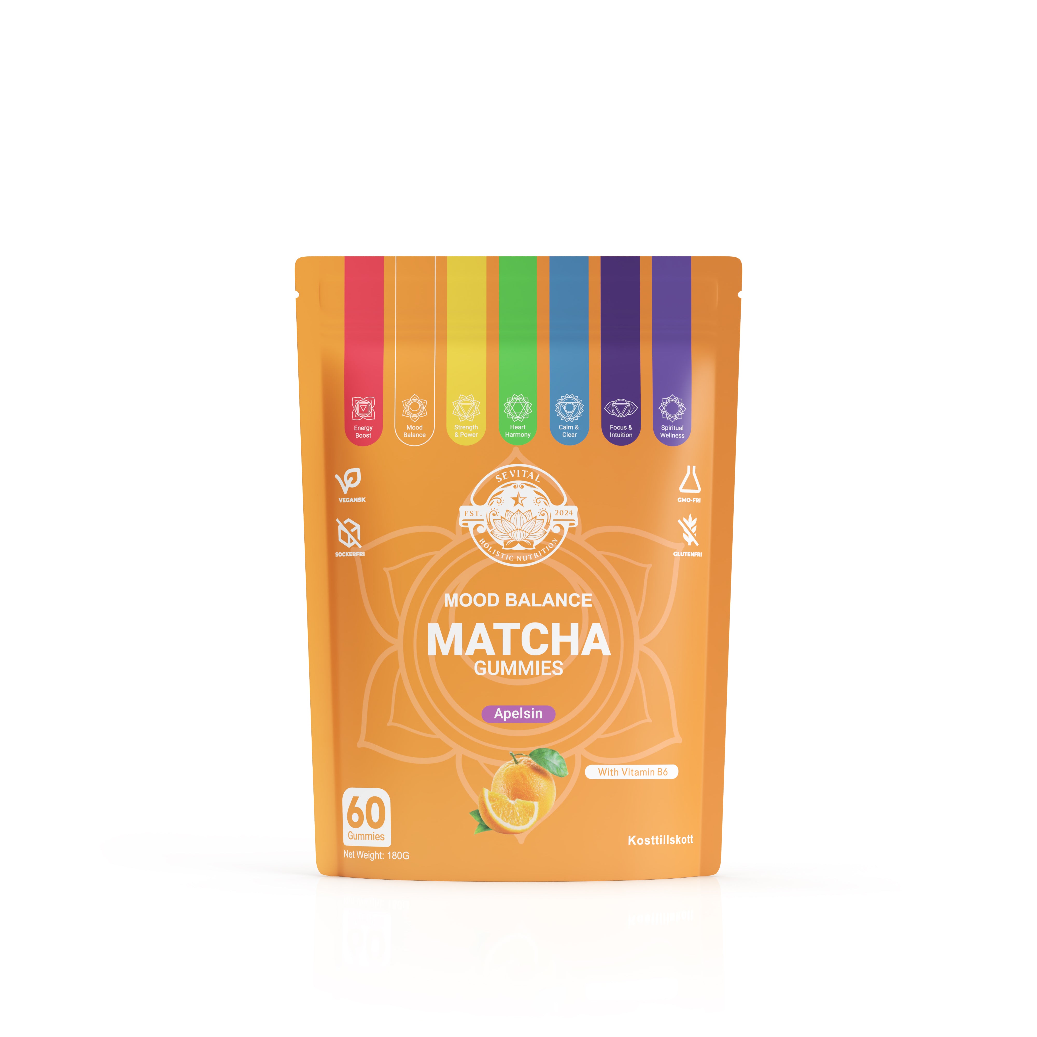 Matcha Gummies 60 pcs | Matcha, Saffran, Vitamin B6