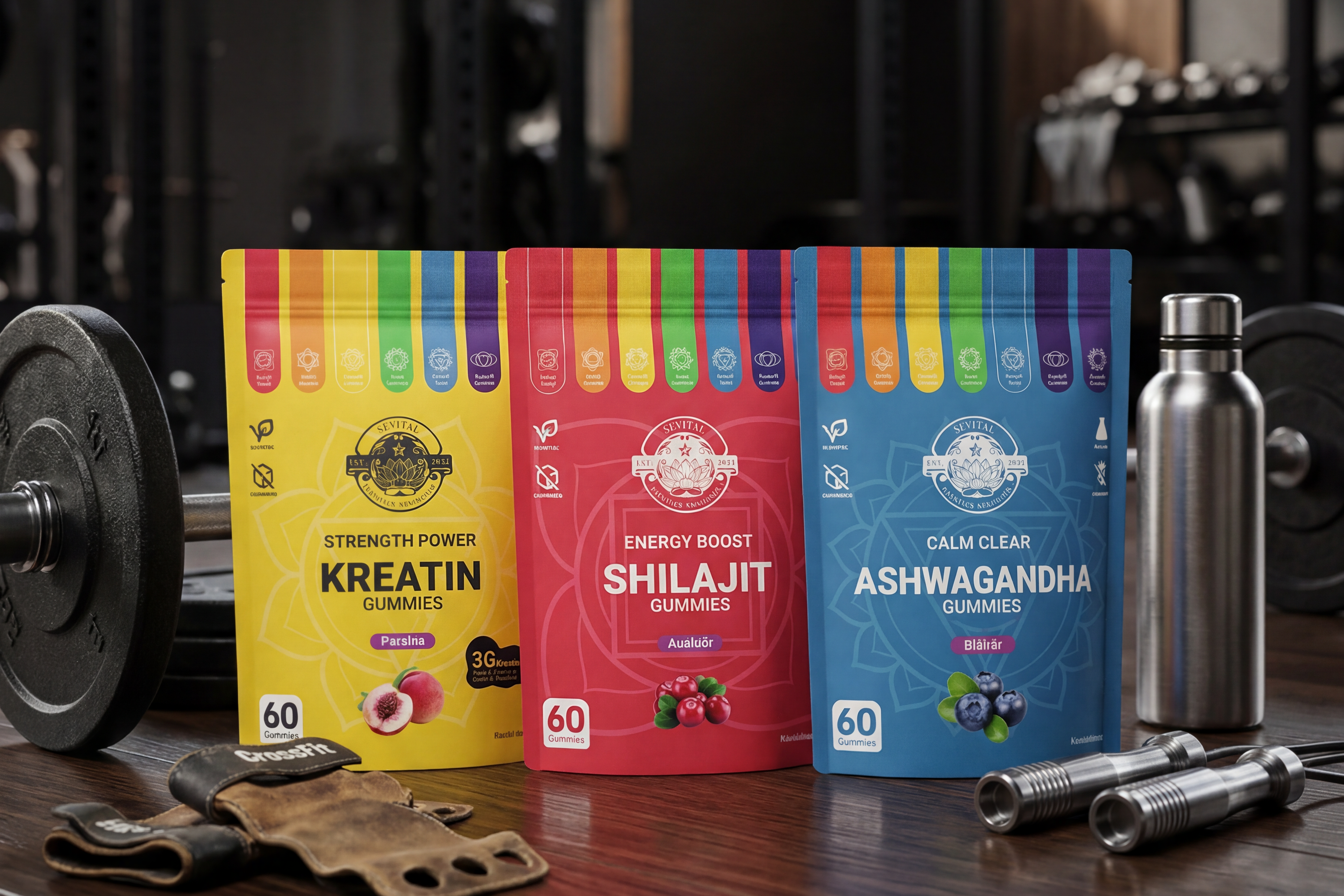 Creatine Gummies Ashwagandha Gym