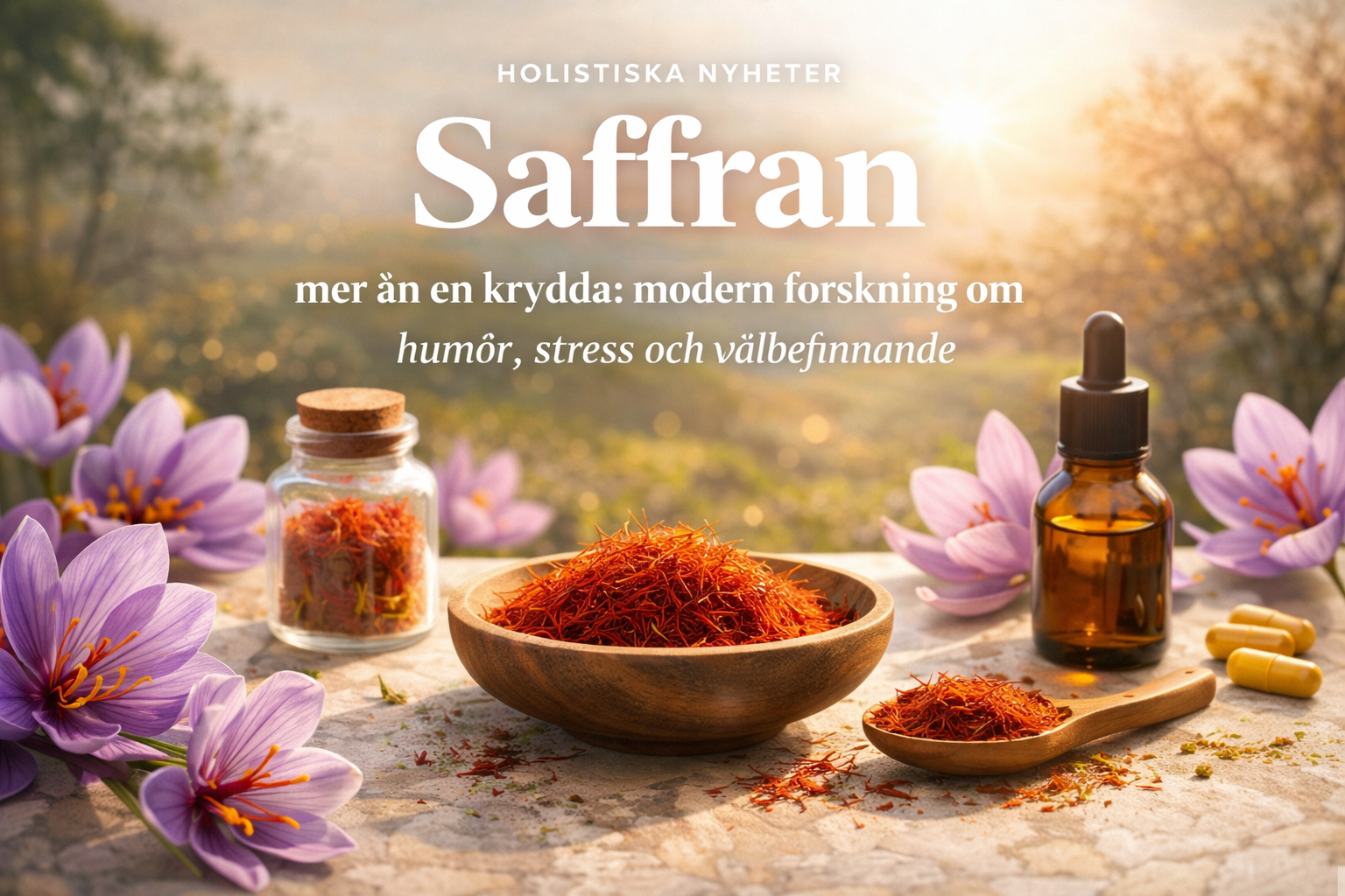 Saffran – mer än en krydda: modern forskning om humör, stress och välbefinnande