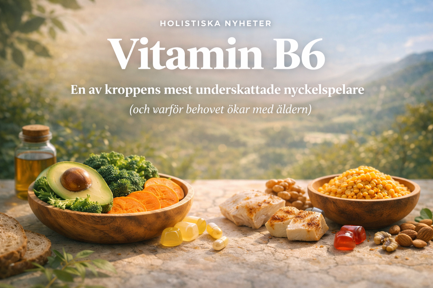 Vitamin B6 – En av kroppens mest underskattade nyckelspelare (och varför behovet ökar med åldern)