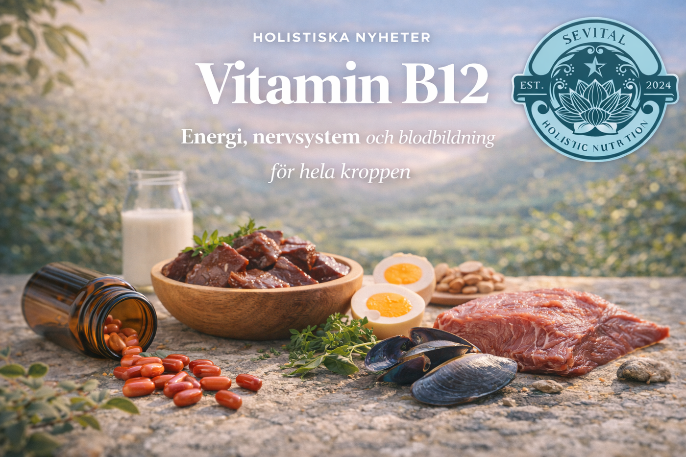 Vitamin B12 – Energi, nervsystem och blodbildning för hela kroppen